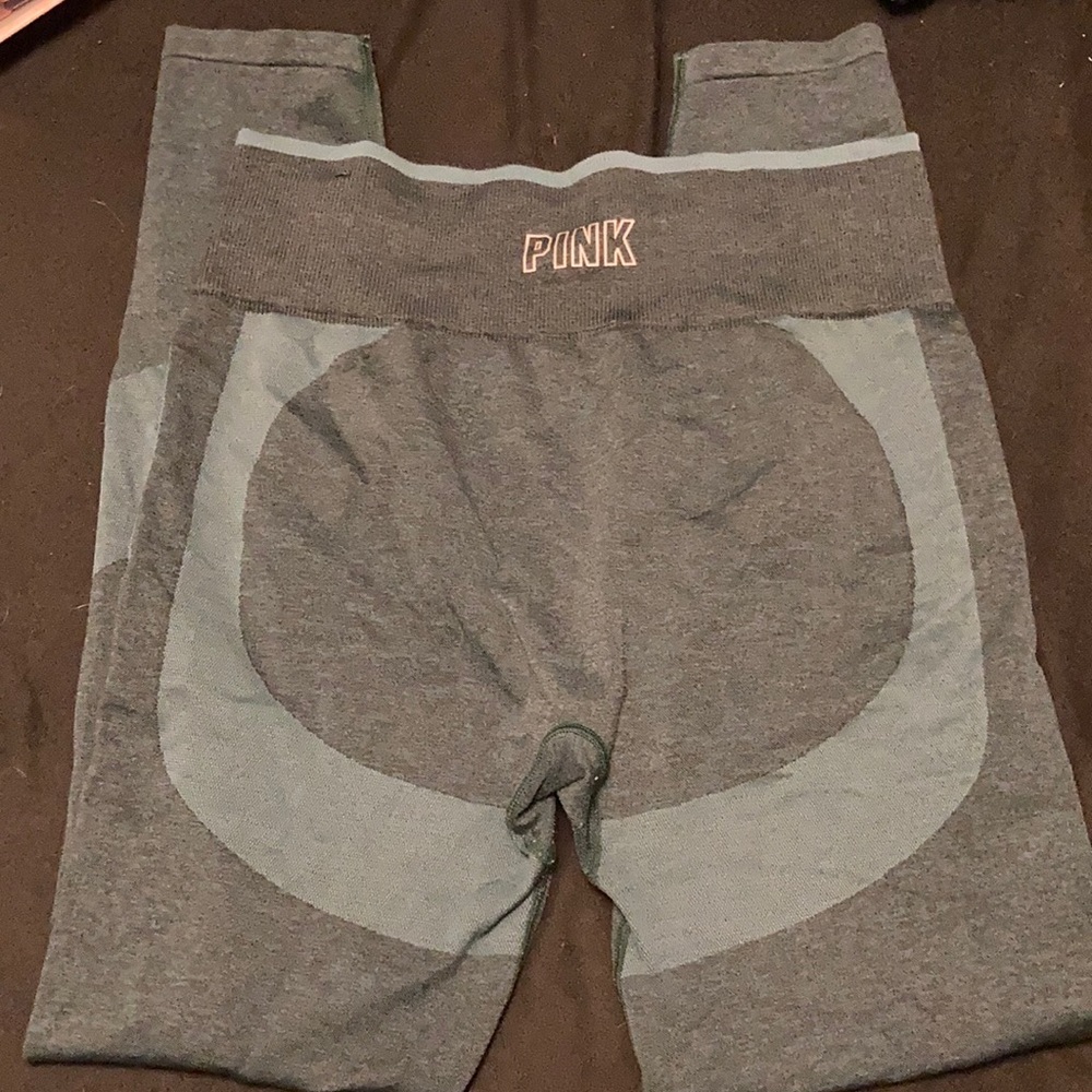 PINK Emerald green leggings